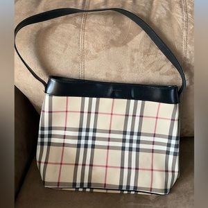 Burberry Nova Check Shoulder Bag coated canvas